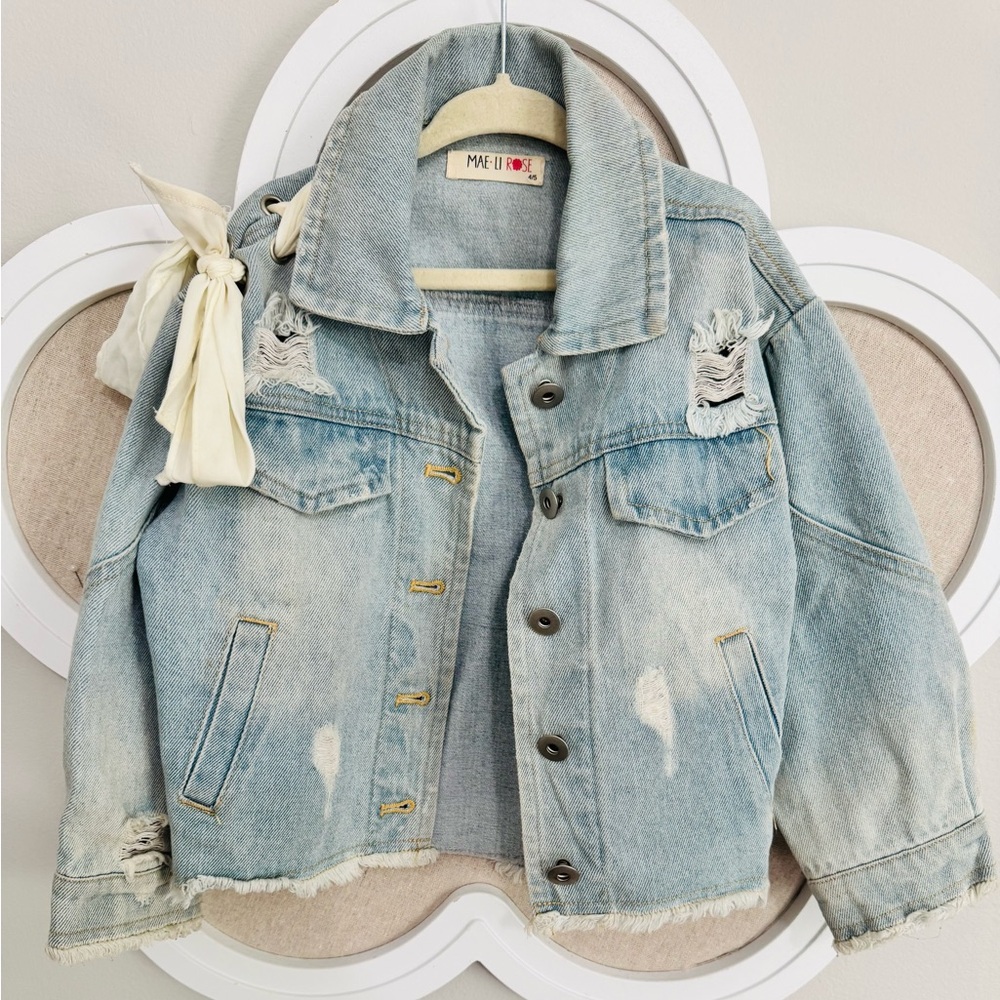 Kids Distressed Denim Jacket